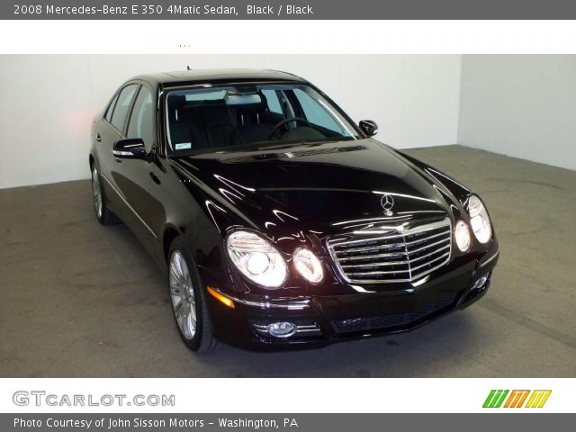 2008 Mercedes-Benz E 350 4Matic Sedan in Black
