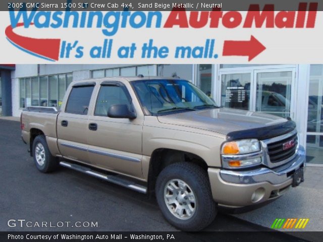 2005 GMC Sierra 1500 SLT Crew Cab 4x4 in Sand Beige Metallic