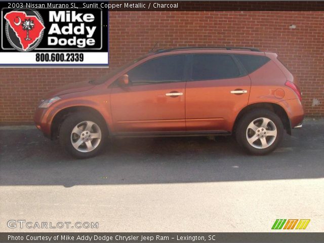 2003 Nissan Murano SL in Sunlit Copper Metallic