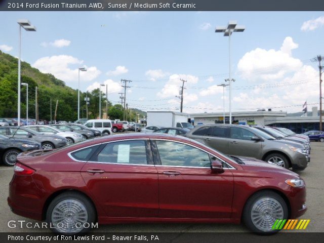 2014 Ford Fusion Titanium AWD in Sunset