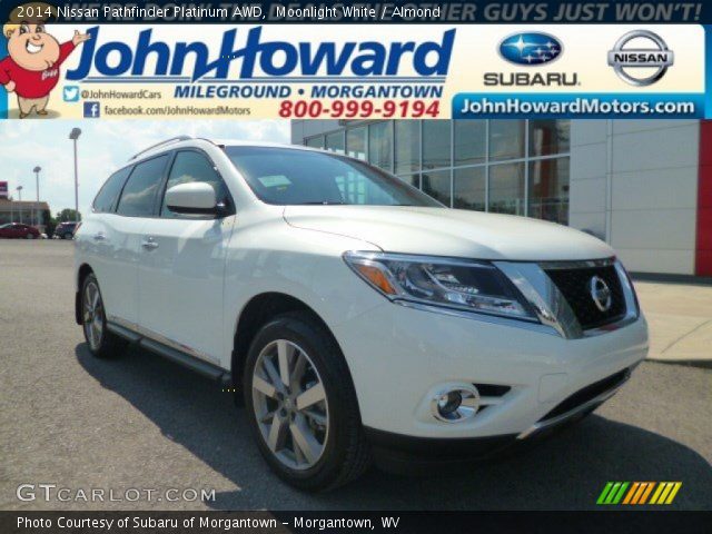 2014 Nissan Pathfinder Platinum AWD in Moonlight White