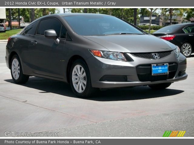 2012 Honda Civic EX-L Coupe in Urban Titanium Metallic