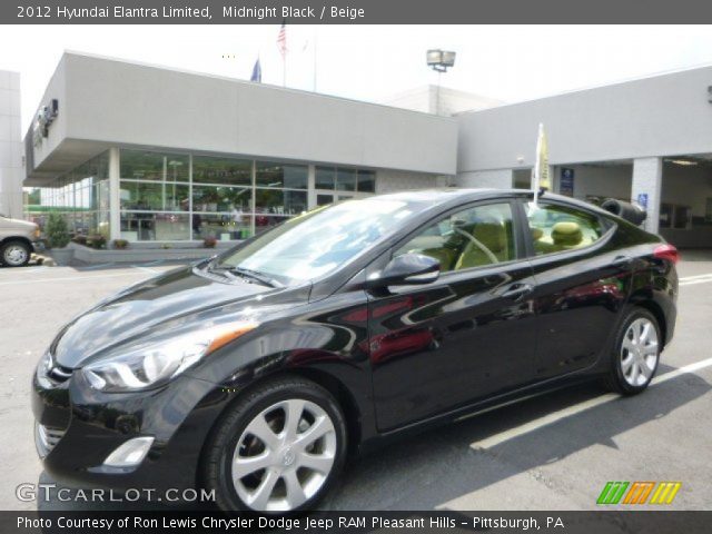 2012 Hyundai Elantra Limited in Midnight Black