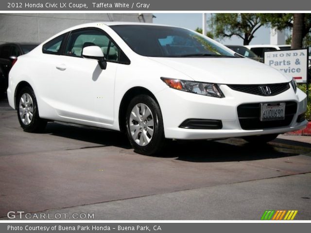 2012 Honda Civic LX Coupe in Taffeta White