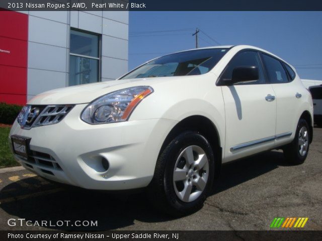 2013 Nissan Rogue S AWD in Pearl White