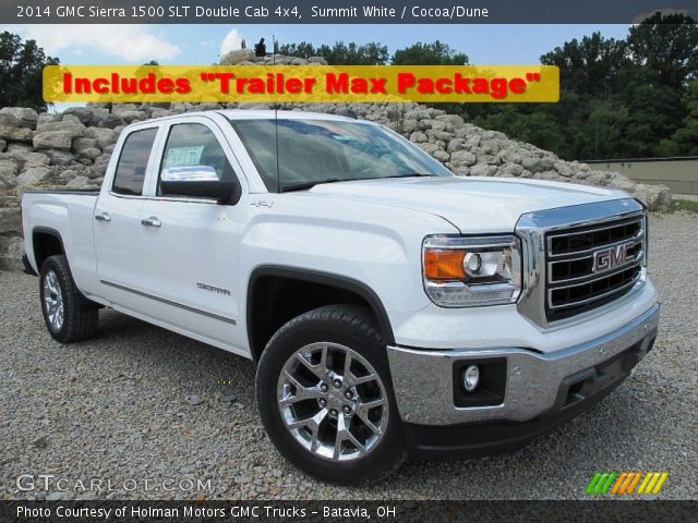2014 GMC Sierra 1500 SLT Double Cab 4x4 in Summit White