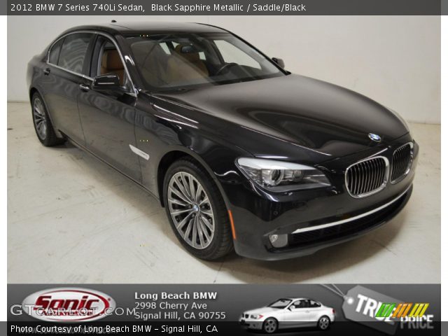 2012 BMW 7 Series 740Li Sedan in Black Sapphire Metallic
