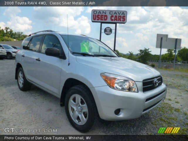 2008 Toyota RAV4 4WD in Classic Silver Metallic