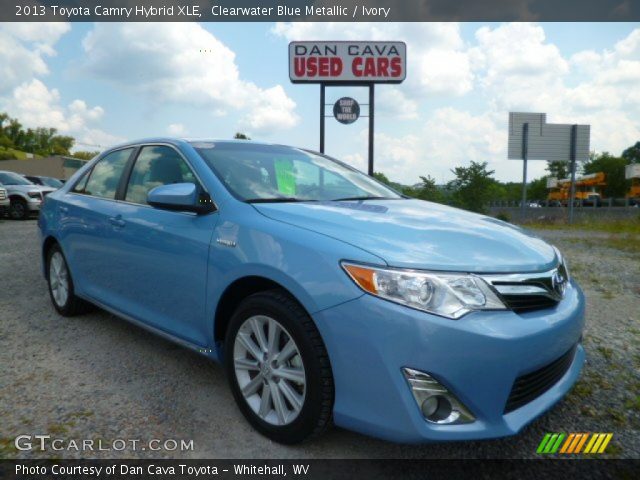 2013 Toyota Camry Hybrid XLE in Clearwater Blue Metallic