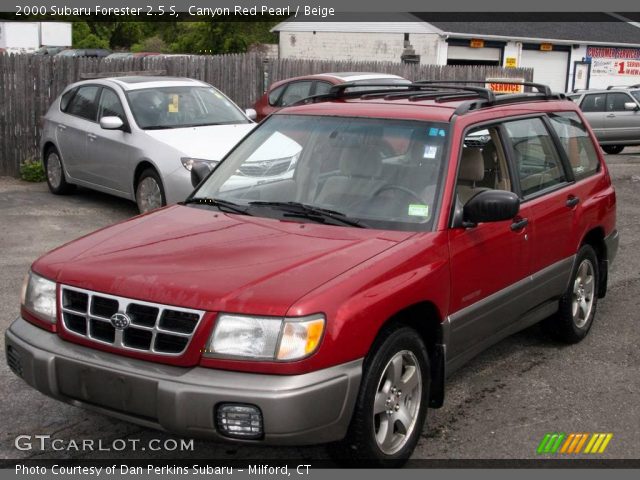 2000 Subaru Forester 2.5 S in Canyon Red Pearl