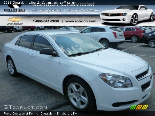 2012 Chevrolet Malibu LS in Summit White