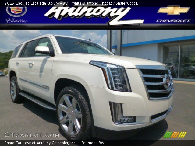 2015 Cadillac Escalade Luxury 4WD in White Diamond Tricoat