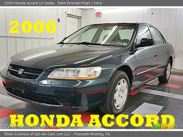 2000 Honda Accord LX Sedan in Dark Emerald Pearl