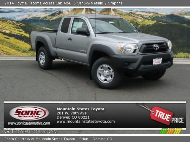 2014 Toyota Tacoma Access Cab 4x4 in Silver Sky Metallic