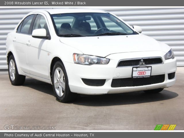 2008 Mitsubishi Lancer ES in Wicked White