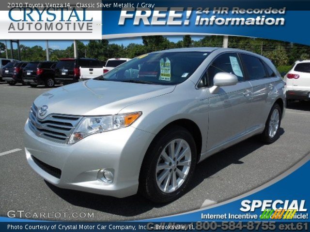 2010 Toyota Venza I4 in Classic Silver Metallic