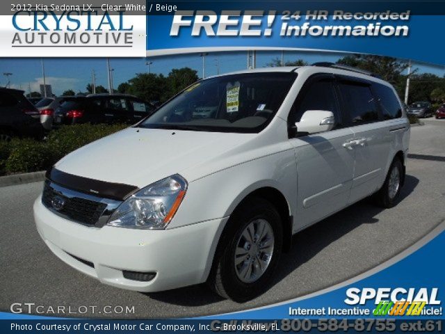 2012 Kia Sedona LX in Clear White