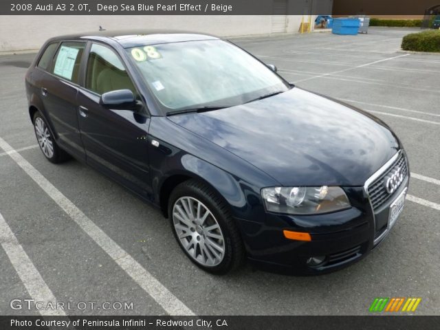 2008 Audi A3 2.0T in Deep Sea Blue Pearl Effect