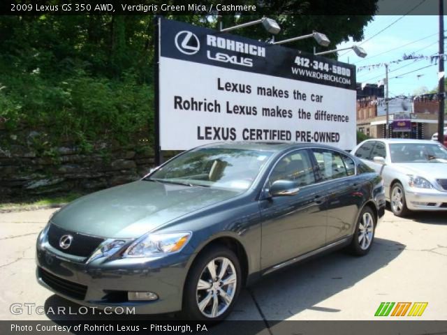 2009 Lexus GS 350 AWD in Verdigris Green Mica