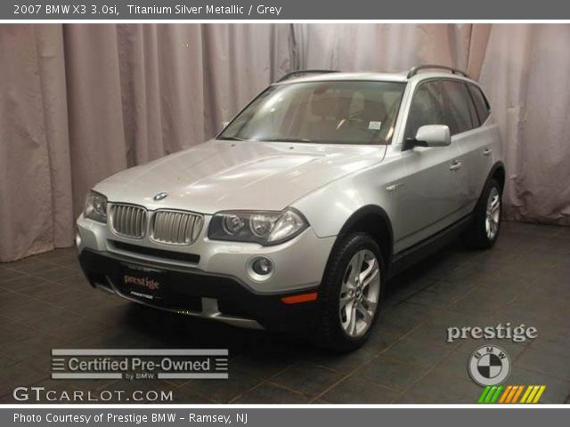 2007 BMW X3 3.0si in Titanium Silver Metallic