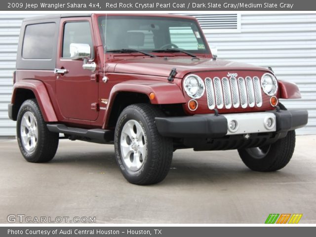 2009 Jeep Wrangler Sahara 4x4 in Red Rock Crystal Pearl Coat