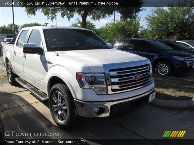 2014 Ford F150 Lariat SuperCrew in White Platinum