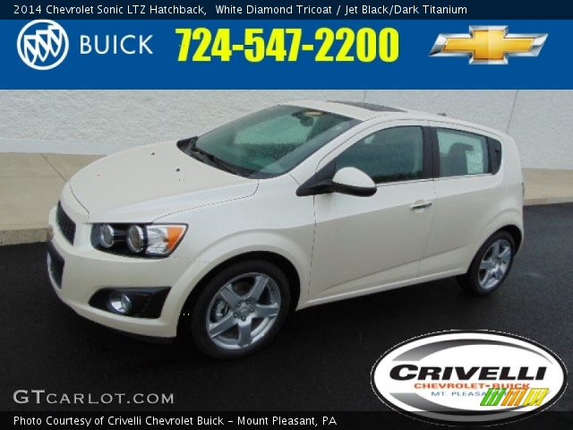 2014 Chevrolet Sonic LTZ Hatchback in White Diamond Tricoat