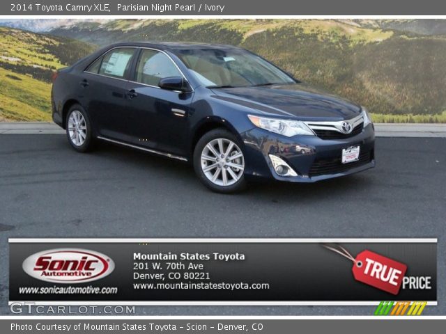 2014 Toyota Camry XLE in Parisian Night Pearl