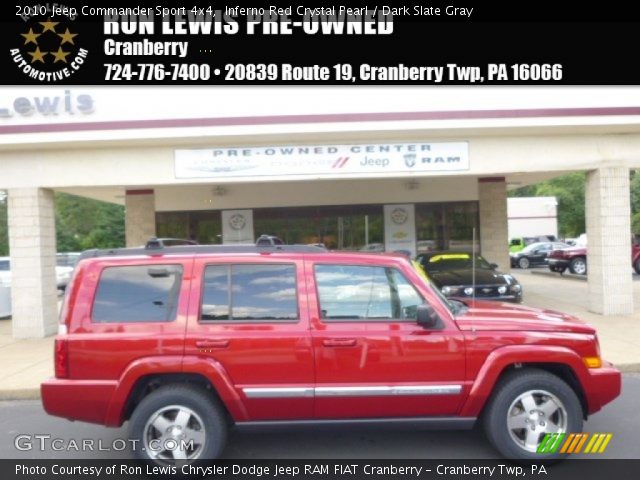 2010 Jeep Commander Sport 4x4 in Inferno Red Crystal Pearl