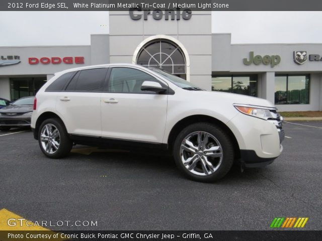 2012 Ford Edge SEL in White Platinum Metallic Tri-Coat