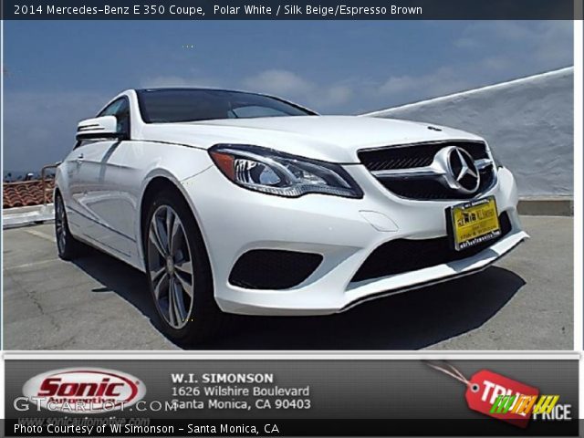 2014 Mercedes-Benz E 350 Coupe in Polar White