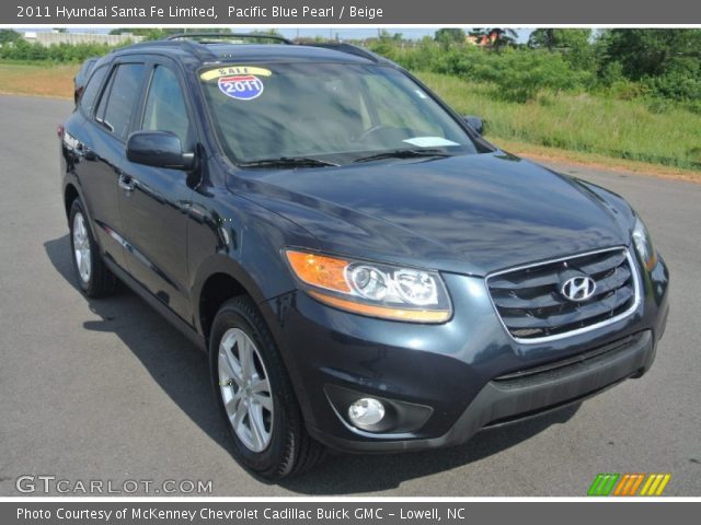 2011 Hyundai Santa Fe Limited in Pacific Blue Pearl