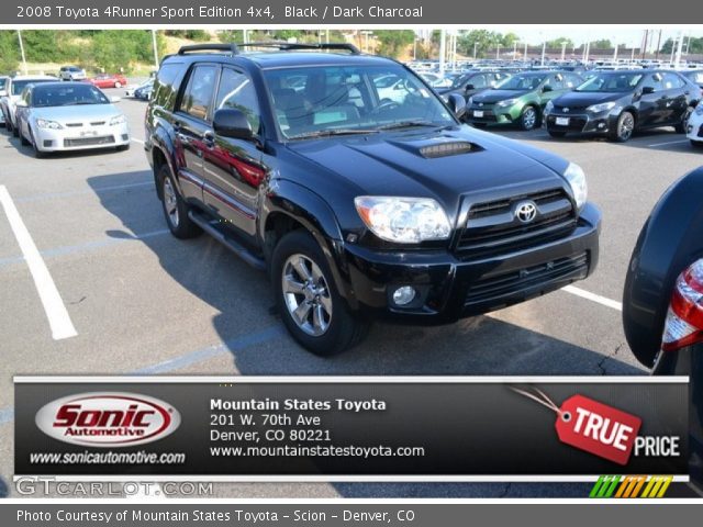 2008 Toyota 4Runner Sport Edition 4x4 in Black