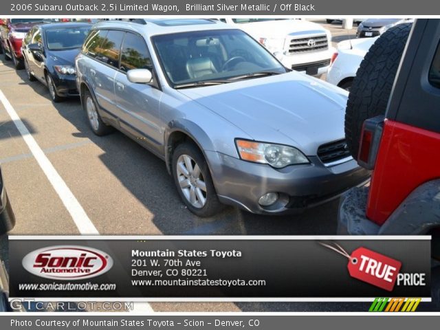 2006 Subaru Outback 2.5i Limited Wagon in Brilliant Silver Metallic