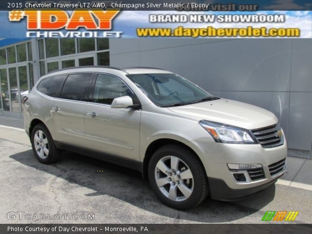2015 Chevrolet Traverse LTZ AWD in Champagne Silver Metallic