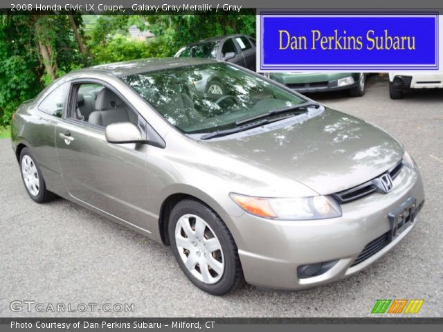 2008 Honda Civic LX Coupe in Galaxy Gray Metallic