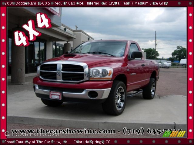 2006 Dodge Ram 1500 ST Regular Cab 4x4 in Inferno Red Crystal Pearl