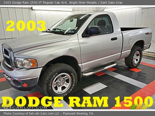 2003 Dodge Ram 1500 ST Regular Cab 4x4 in Bright Silver Metallic