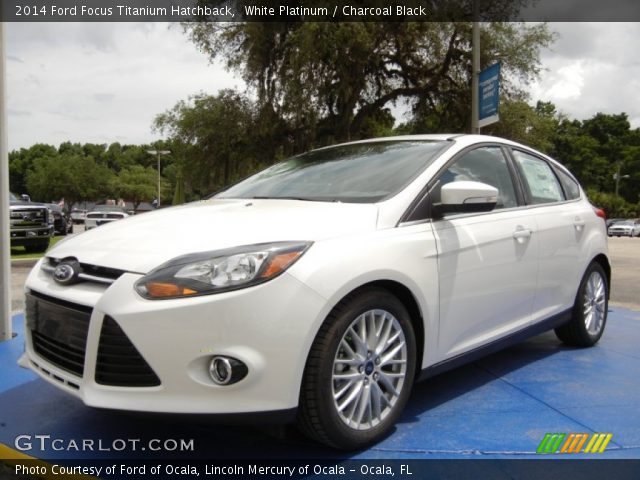 2014 Ford Focus Titanium Hatchback in White Platinum