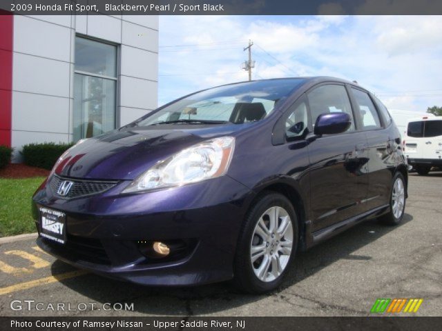 2009 Honda Fit Sport in Blackberry Pearl