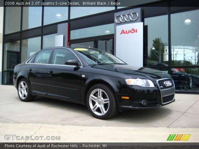 2008 Audi A4 2.0T quattro S-Line Sedan in Brilliant Black