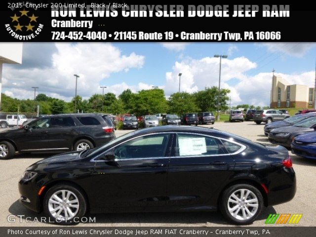 2015 Chrysler 200 Limited in Black