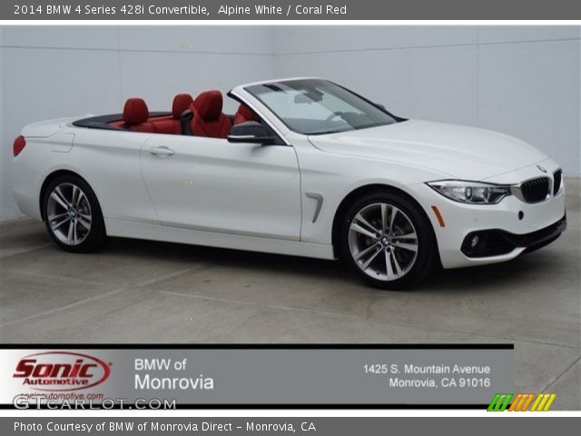 2014 BMW 4 Series 428i Convertible in Alpine White