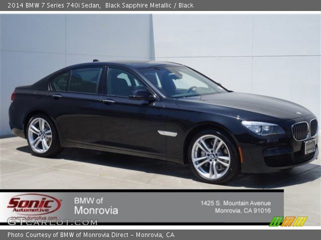 2014 BMW 7 Series 740i Sedan in Black Sapphire Metallic