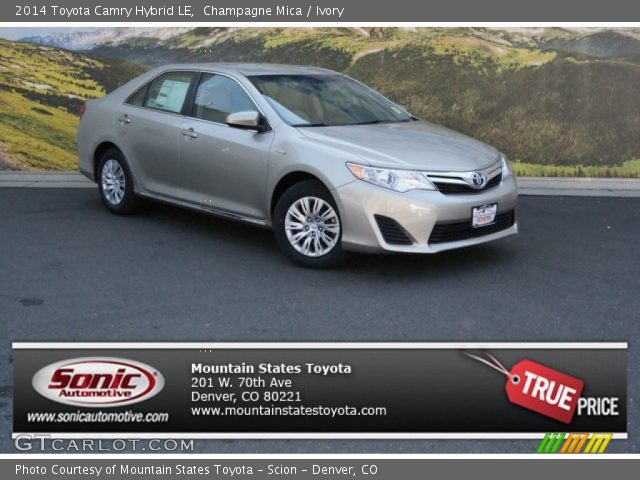 2014 Toyota Camry Hybrid LE in Champagne Mica