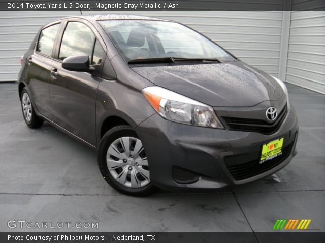 2014 Toyota Yaris L 5 Door in Magnetic Gray Metallic