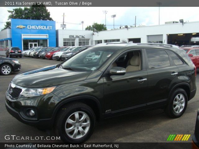 2011 Kia Sorento LX AWD in Tuscan Olive