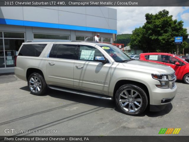 2015 Chevrolet Suburban LTZ 4WD in Champagne Silver Metallic