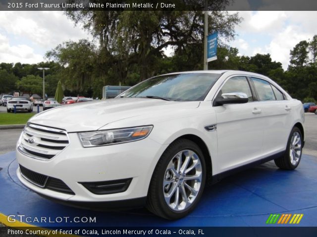 2015 Ford Taurus Limited in White Platinum Metallic