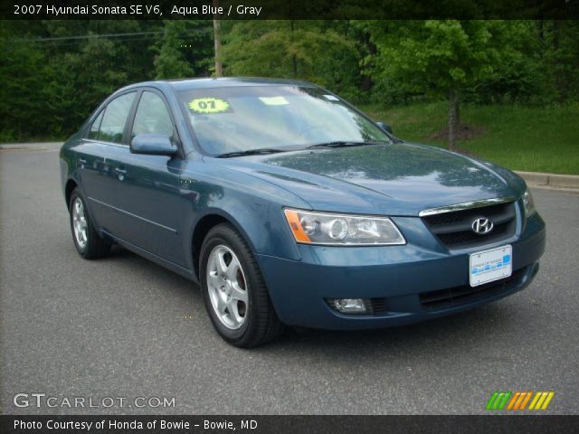 2007 Hyundai Sonata SE V6 in Aqua Blue